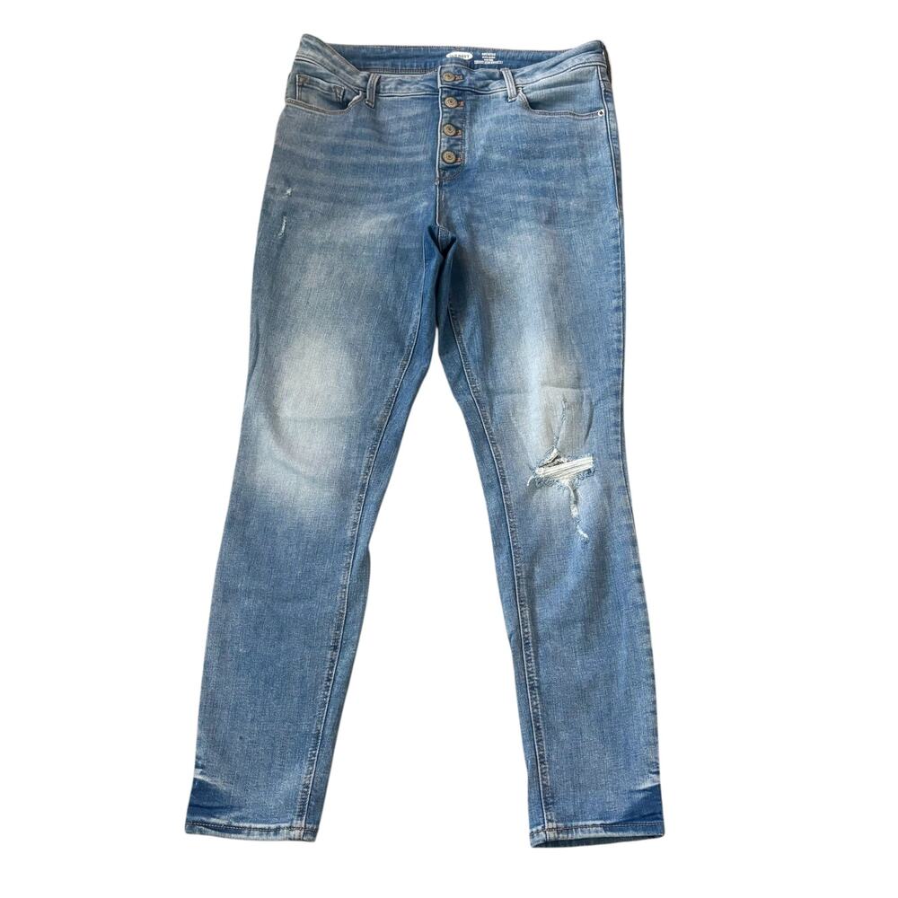 Old Navy Rockstar Super Skinny Medium Wash Jeans Womens Size 10